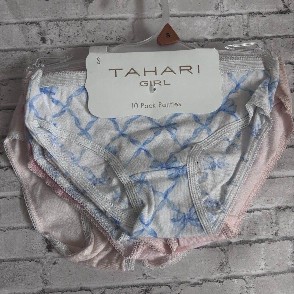 Tahari Girls Cotton Briefs Underwear Size S 10pk NWT